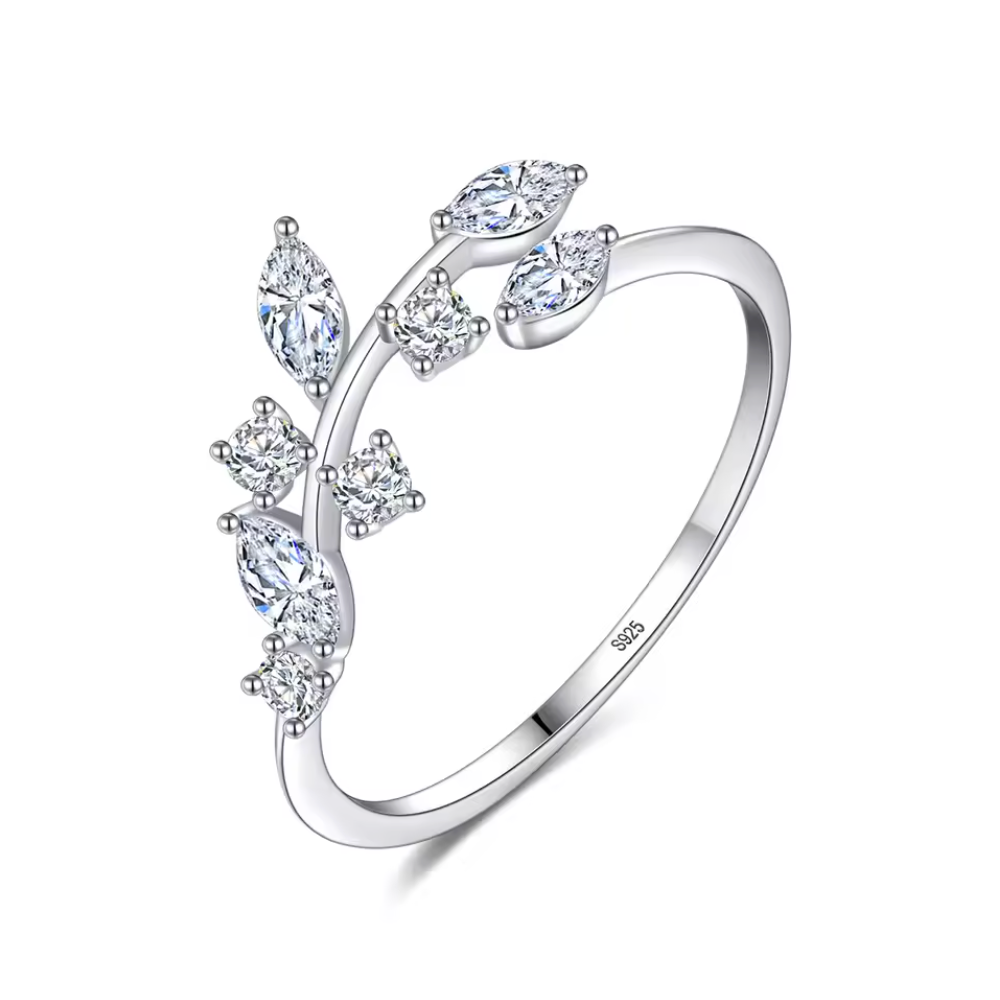 Silver Tree Leaf Ring